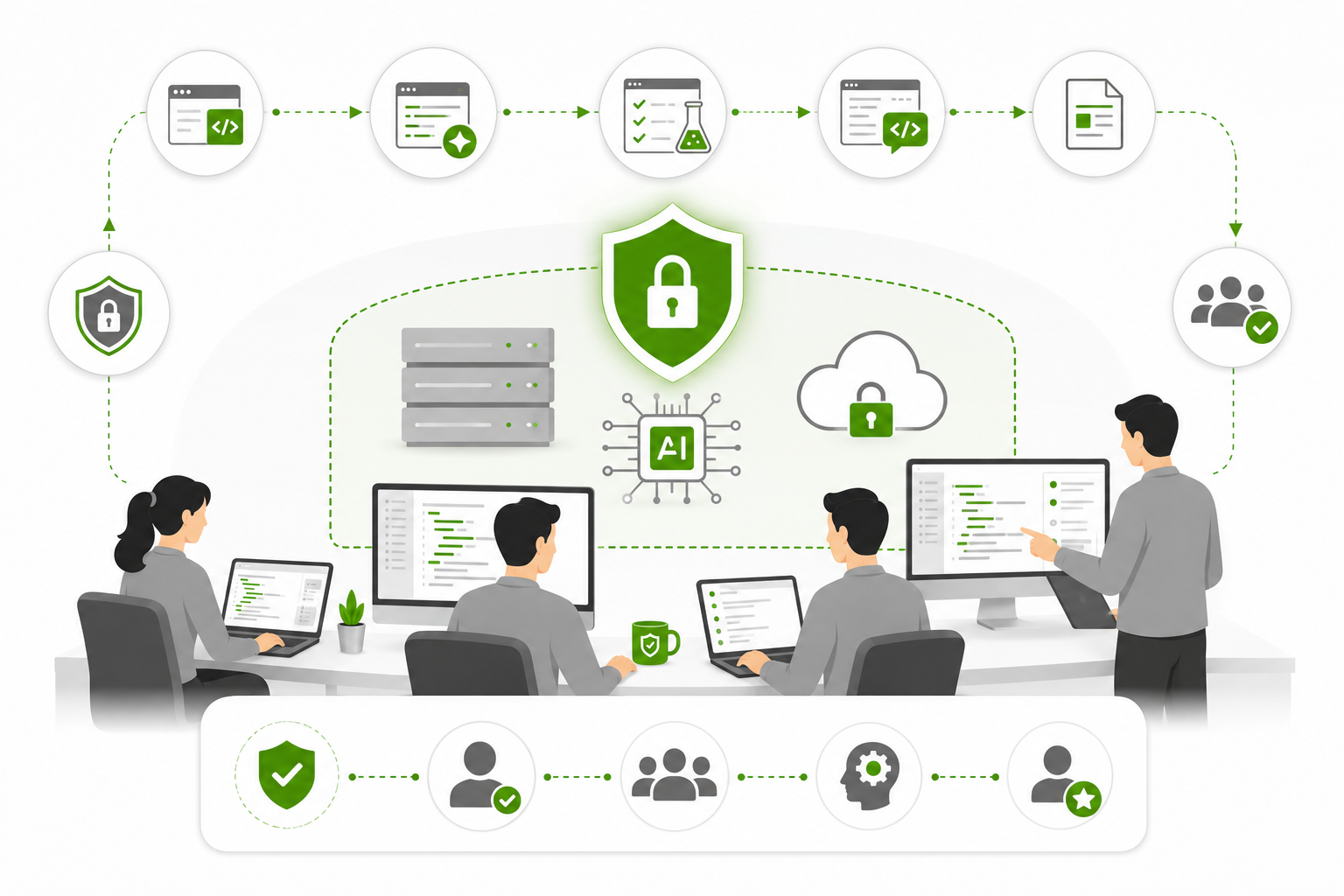 Secure collaboration illustration